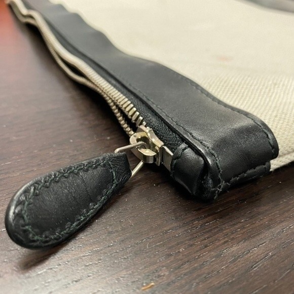 Balenciaga Canvas and Leather Zip Pouch Large in Black - Picture 7 of 15